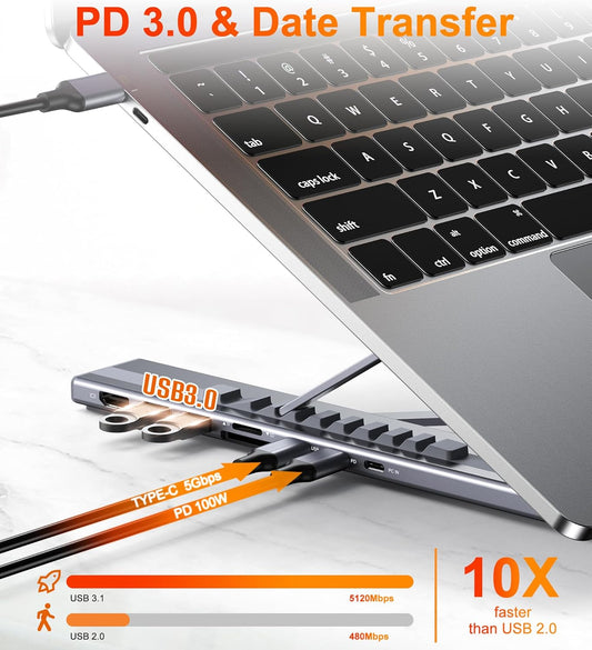 USB Laptop Docking Station Stand